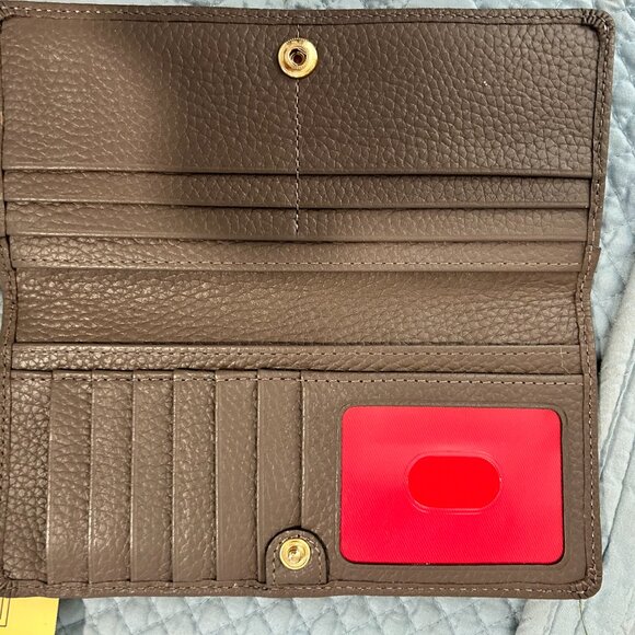 Dooney & Bourke brown/tan wallet - Picture 3 of 6